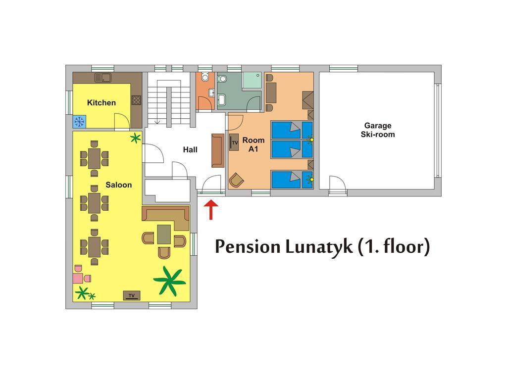 Pension Lunatyk Liptovský Mikuláš Dış mekan fotoğraf